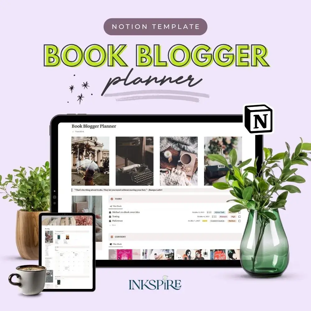 notion book content creator planner