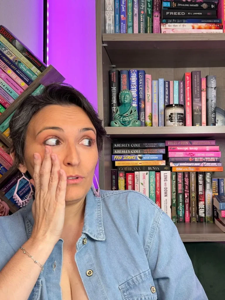 Bookshelf Organization Ideas - Francesca stressed looking at her bookshelf
