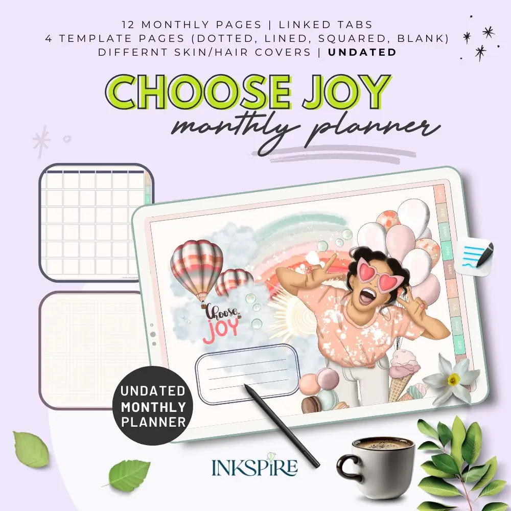 CHOOSE JOY UNDATED DIGITAL PLANNER