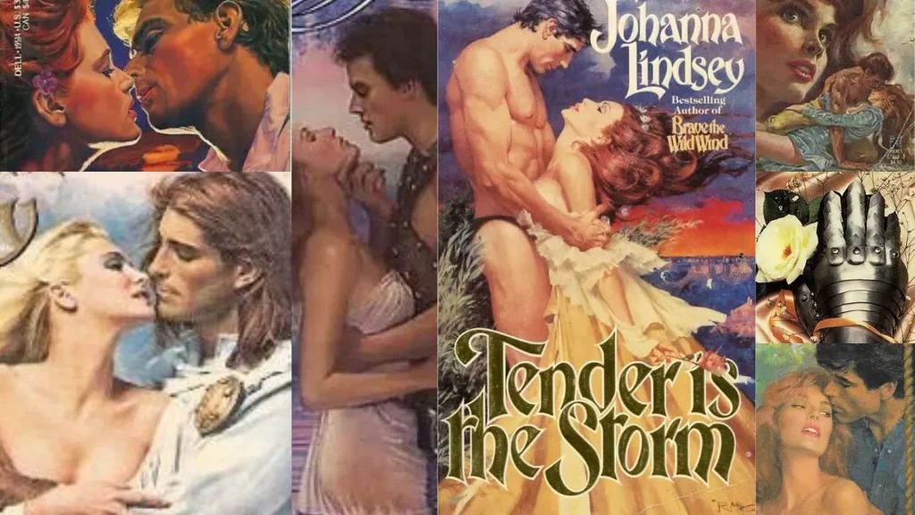 1980s romance novels book covers
