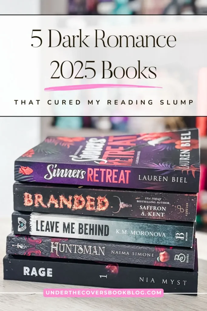 Stack of Dark Romance 2025 Books Pin