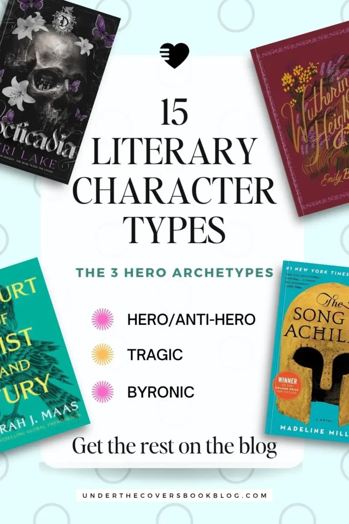 15 Literary Character Types - The 3 hero archetypes: hero/anti-hero, tragic, byronic