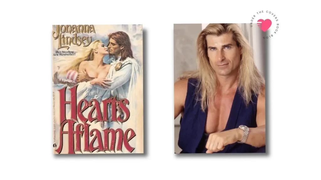 Fabio Lanzoni - Cover Model. Showing Hearts Aflame by Johanna Lindsey
