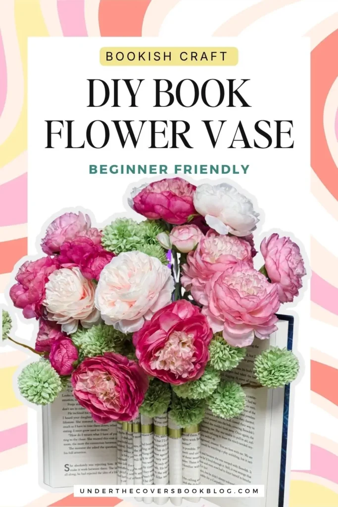 DIY Book Flower Vase - Bookish Craft Tutorial Beginner Friendly