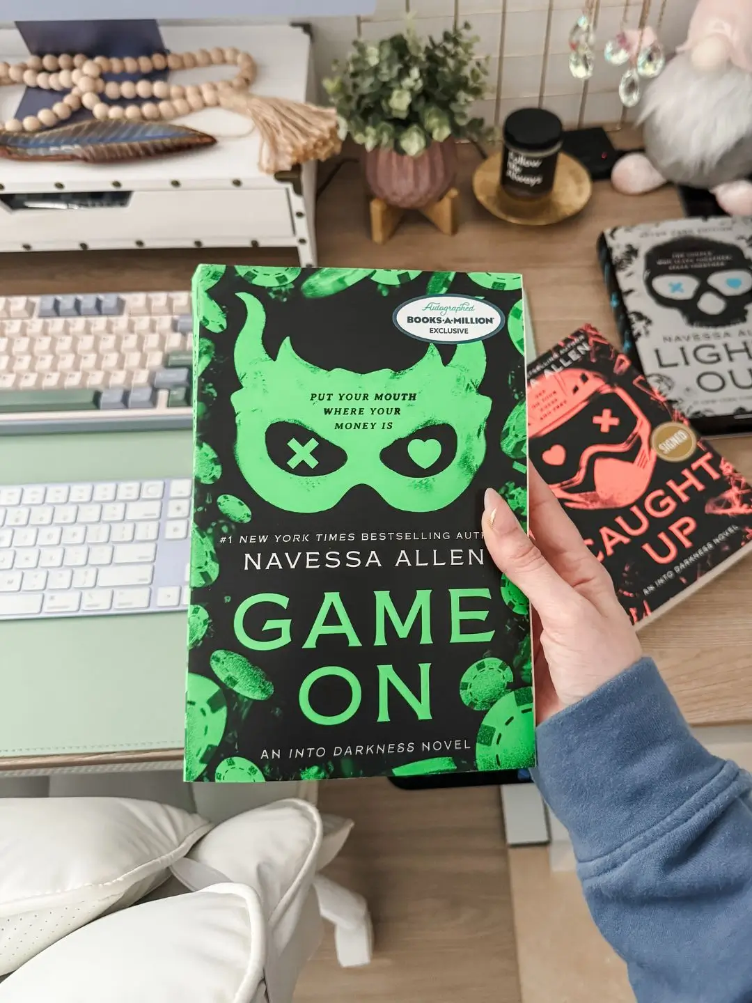 Dark romance books including Game On by Navessa Allen