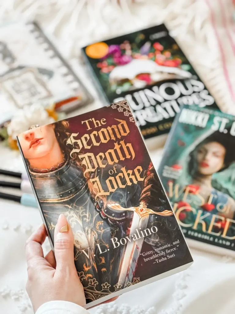 Fantasy romance books including The Second Death of Locke by V.L. Bovalino