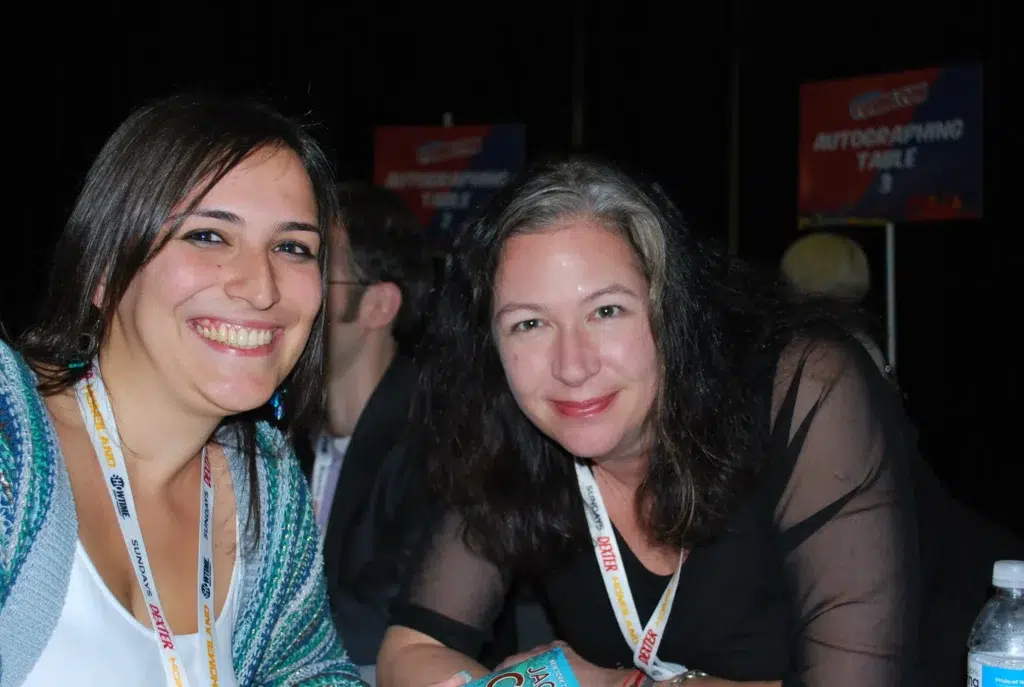 Francesca meets Jacqueline Carey in 2012