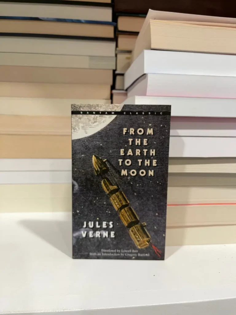 Bantam Classic paperback of From the Earth to the Moon by Jules Verne.