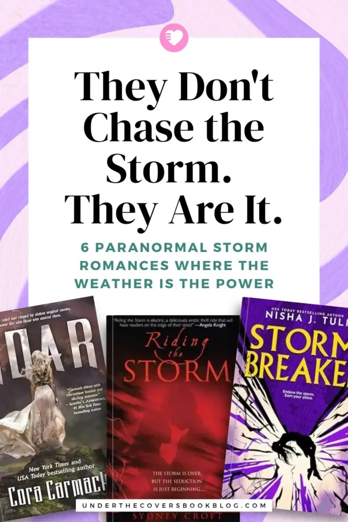 6 paranormal storm romance books where they control the weather