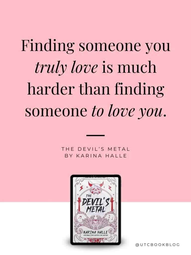 the devil's metal by Karina halle quote