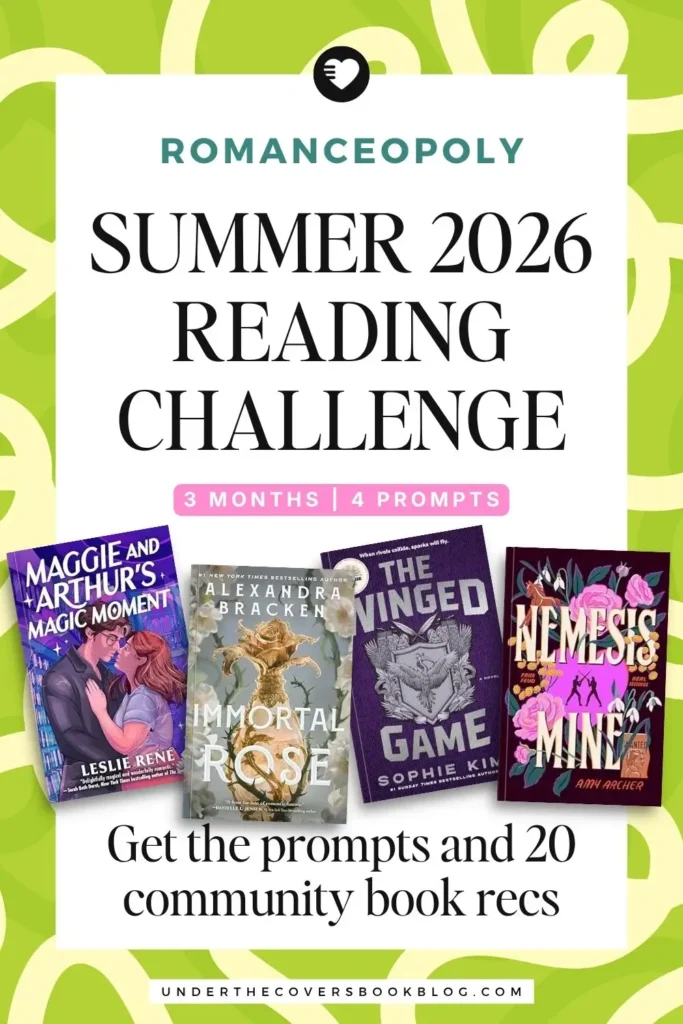 romanceopoly summer 2026 reading challenge