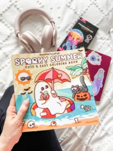 summerween coloring book - hobby stacking with audiobooks