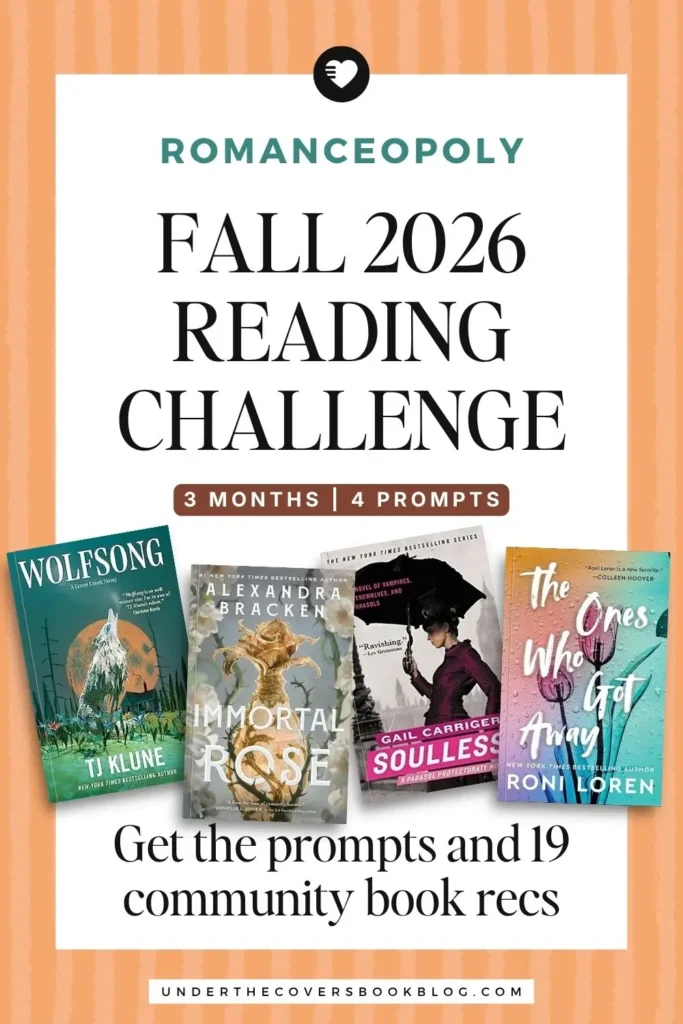 romanceopoly fall 2026 reading challenge 